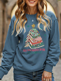 Casual Letter Fun Crew Neck Sweatshirt