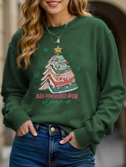 Casual Letter Fun Crew Neck Sweatshirt