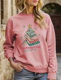 Casual Letter Fun Crew Neck Sweatshirt
