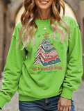 Casual Letter Fun Crew Neck Sweatshirt