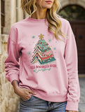 Casual Letter Fun Crew Neck Sweatshirt