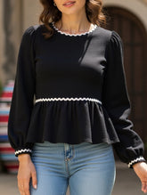 Backless tie-up bow lace shirt