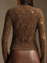 Crochet lace base layer top