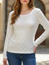 Casual T-shirt, long-sleeved base layer top