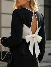 Unique backless bow top