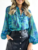 Stylish V-neck printed shirt for women_CWTBLL02022
