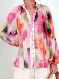 Stylish V-neck printed shirt for women_CWTBLL02022