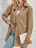 Solid color fashionable casual long-sleeved shirt for women_CWTBLL02025