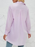 Solid color fashionable casual long-sleeved shirt for women_CWTBLL02025
