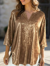 Sparkling Christmas Long-Sleeved Top