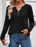 Women's Long-Sleeved V-Neck Casual/Business Top_CWTBLL02048