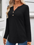 Women's Long-Sleeved V-Neck Casual/Business Top_CWTBLL02048