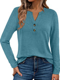 Women's Long-Sleeved V-Neck Casual/Business Top_CWTBLL02048