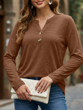Women's Long-Sleeved V-Neck Casual/Business Top_CWTBLL02048