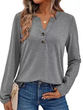 Women's Long-Sleeved V-Neck Casual/Business Top_CWTBLL02048