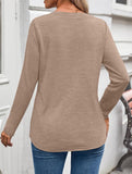 Women's Long-Sleeved V-Neck Casual/Business Top_CWTBLL02048