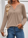 Women's Long-Sleeved V-Neck Casual/Business Top_CWTBLL02048