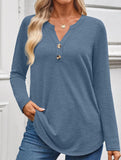 Women's Long-Sleeved V-Neck Casual/Business Top_CWTBLL02048