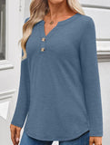 Women's Long-Sleeved V-Neck Casual/Business Top_CWTBLL02048