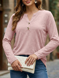 Women's Long-Sleeved V-Neck Casual/Business Top_CWTBLL02048