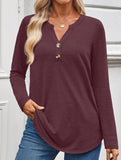 Women's Long-Sleeved V-Neck Casual/Business Top_CWTBLL02048