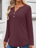 Women's Long-Sleeved V-Neck Casual/Business Top_CWTBLL02048