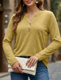 Women's Long-Sleeved V-Neck Casual/Business Top_CWTBLL02048
