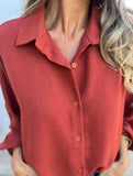 Versatile collared button-down shirt for women_CWTBLL02100