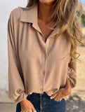 Versatile collared button-down shirt for women_CWTBLL02100