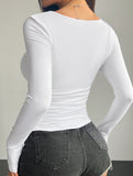 Square neck pullover bodycon casual top for women_CWTBLL02101