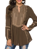 Embroidered Loose Shrimp Skin Shirt for Women_CWTBLL02146