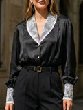 French-style elegant cardigan V-neck shirt for women_CWTBLL02210