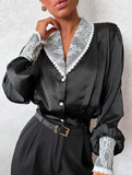 French-style elegant cardigan V-neck shirt for women_CWTBLL02210