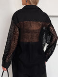 White Lace Patchwork Collared Blouse Shirt_CWTBLL02225