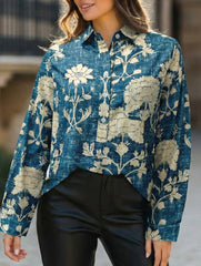 Printed Elegant Polo Shirt for Women