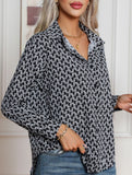 Fashionable geometric print shirt for women_CWTBLL02306