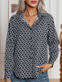 Fashionable geometric print shirt for women_CWTBLL02306