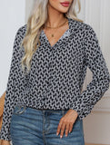 Fashionable geometric print shirt for women_CWTBLL02306
