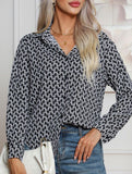 Fashionable geometric print shirt for women_CWTBLL02306