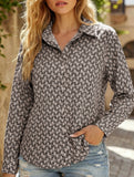 Fashionable geometric print shirt for women_CWTBLL02306