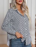 Fashionable geometric print shirt for women_CWTBLL02306