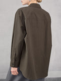 Classic Lapel Long Sleeve Office Shirt_CWTBLL02359