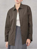Classic Lapel Long Sleeve Office Shirt_CWTBLL02359