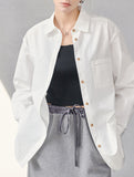 Classic Lapel Long Sleeve Office Shirt_CWTBLL02359