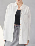 Classic Lapel Long Sleeve Office Shirt_CWTBLL02359