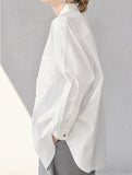 Classic Lapel Long Sleeve Office Shirt_CWTBLL02359