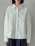 Cotton Lapel Long Sleeve Minimalist Shirt_CWTBLL02360