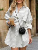 Loose Fit Long Sleeve Relaxed Style Shirt_CWTBLL02368
