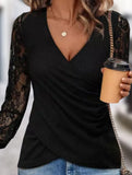 Lace Long Sleeve Blouse ??Elegant Women's Top