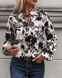 Women's Long Sleeve Floral Print Blouse ??Elegant & Feminine